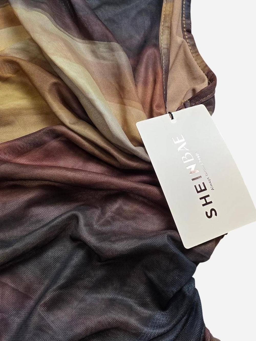 SHEIN Taupe Ruched Tank Top - Picture 4 of 4